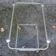 Small rolling table in glass and gold metal