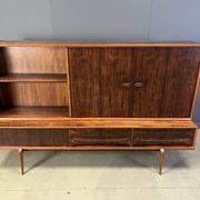Oswald Vermaercke Paola rosewood highboard for V-Form Belgium 1959