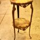 Antique gilded rococo gueridon with 2 onyx tops – Napoleon III