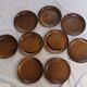 Set of 9 sandstone plates