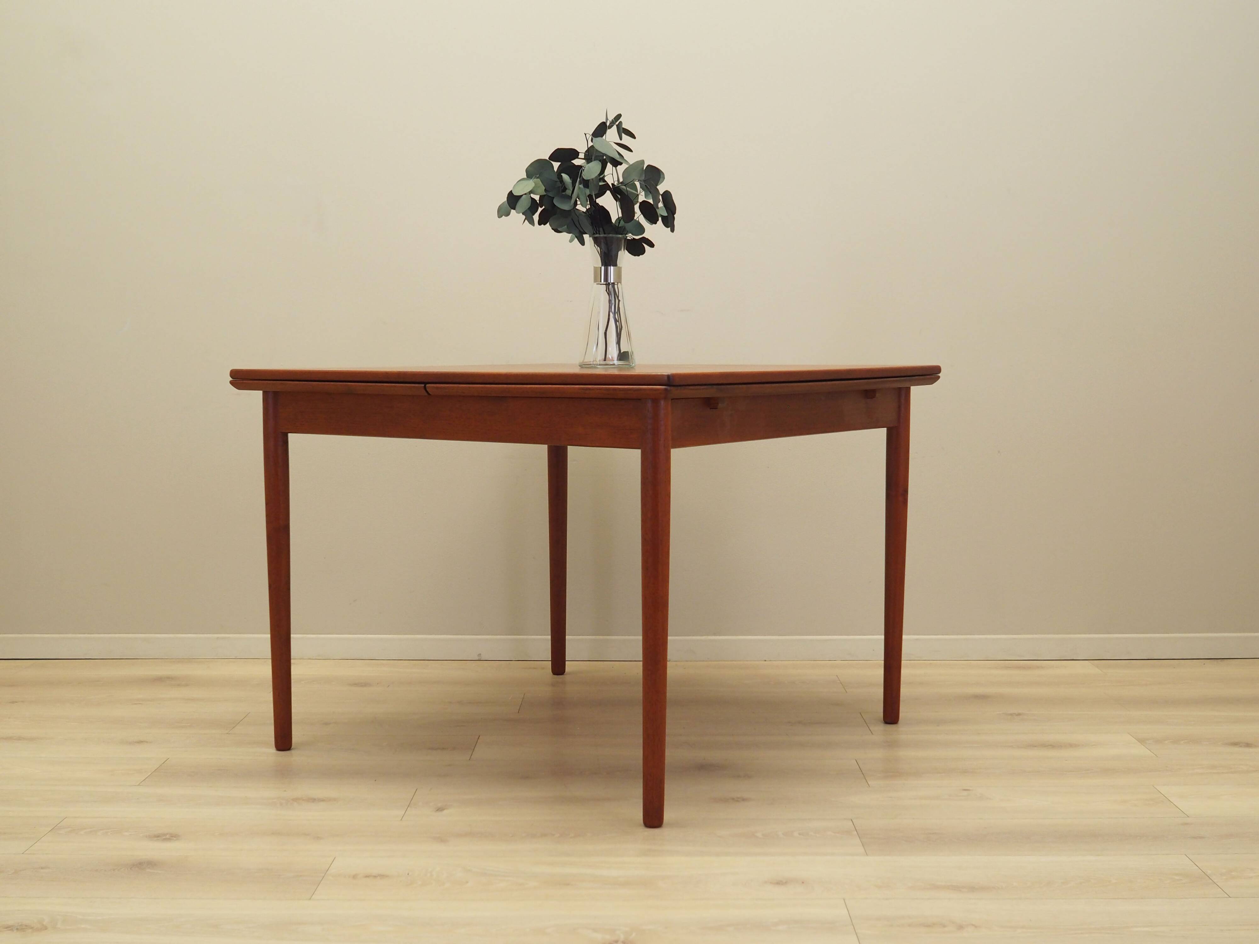 Teak table, Danish design, 1970s, production: Denmark