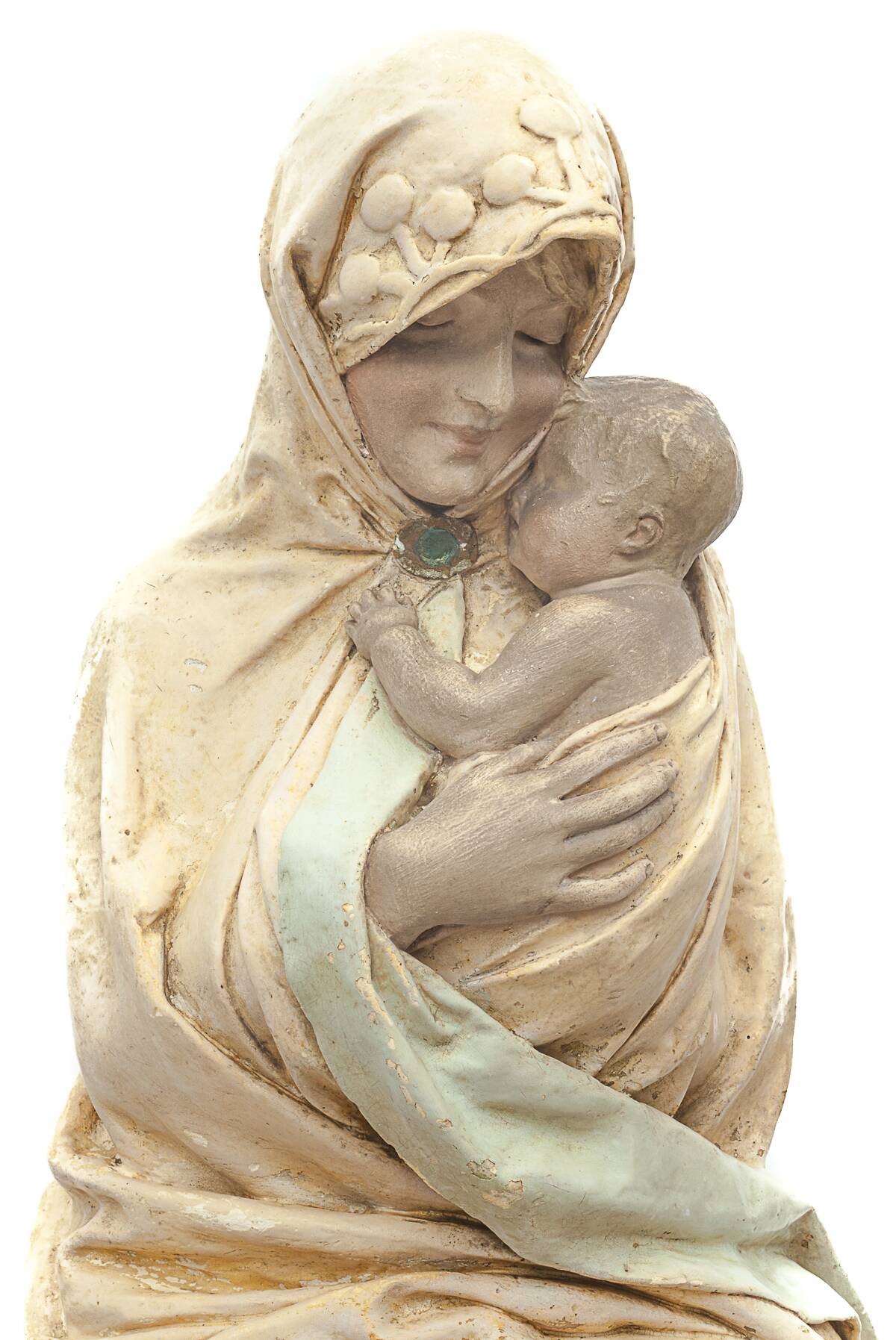 "Vierge à l'enfant" par A. Maeterlinck-Lefebvre