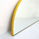 Miroir jaune demi-cercle, 1970s