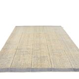 8x10 Blue & Beige Large Vintage Kilim Rug, 250x298Cm