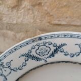 Ancienne assiette E. Bourgeois Faiences Porcelaines Cristaux