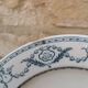 Old plate E. Bourgeois Earthenware Porcelain Crystals