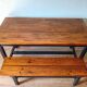 Table de ferme et son banc