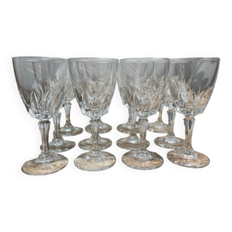 12 verres a liqueur Cristal d’Arques Flamenco