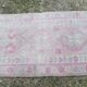 Vintage Turkish hallway rug 88x407 cm