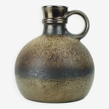 1970s vase steuler-keramik model 308/20 shades of brown and metallic glaze