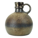 1970s vase steuler-keramik model 308/20 shades of brown and metallic glaze