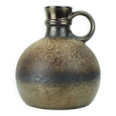 Vase steuler-keramik des années 1970 modèle 308/20 nuances de brun et glaçure métallique