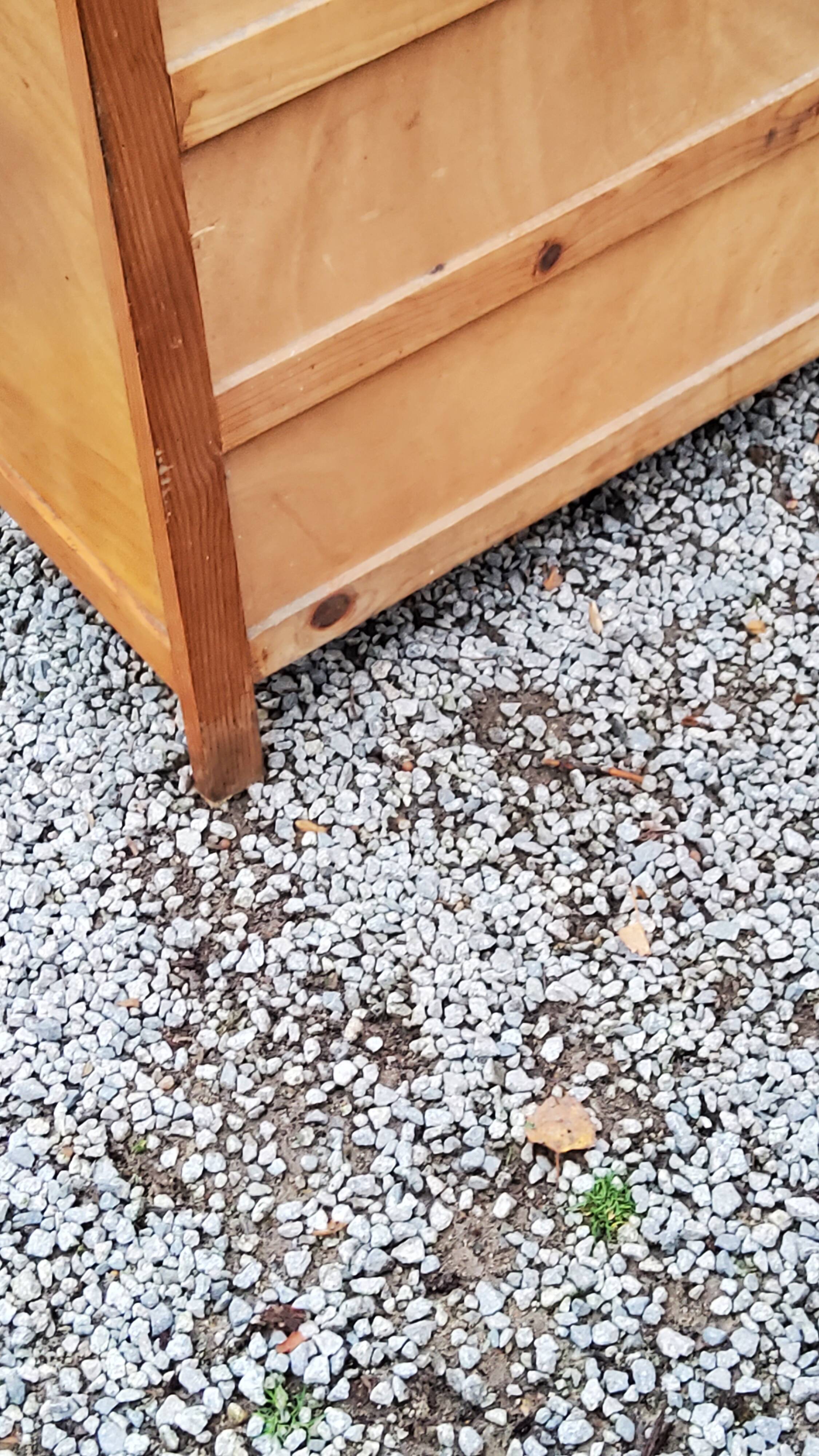 Vintage chest of drawers from the 50s with compass feet and 3 drawers