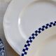 6 mismatched antique blue and white dinner plates – earthenware, porcelain