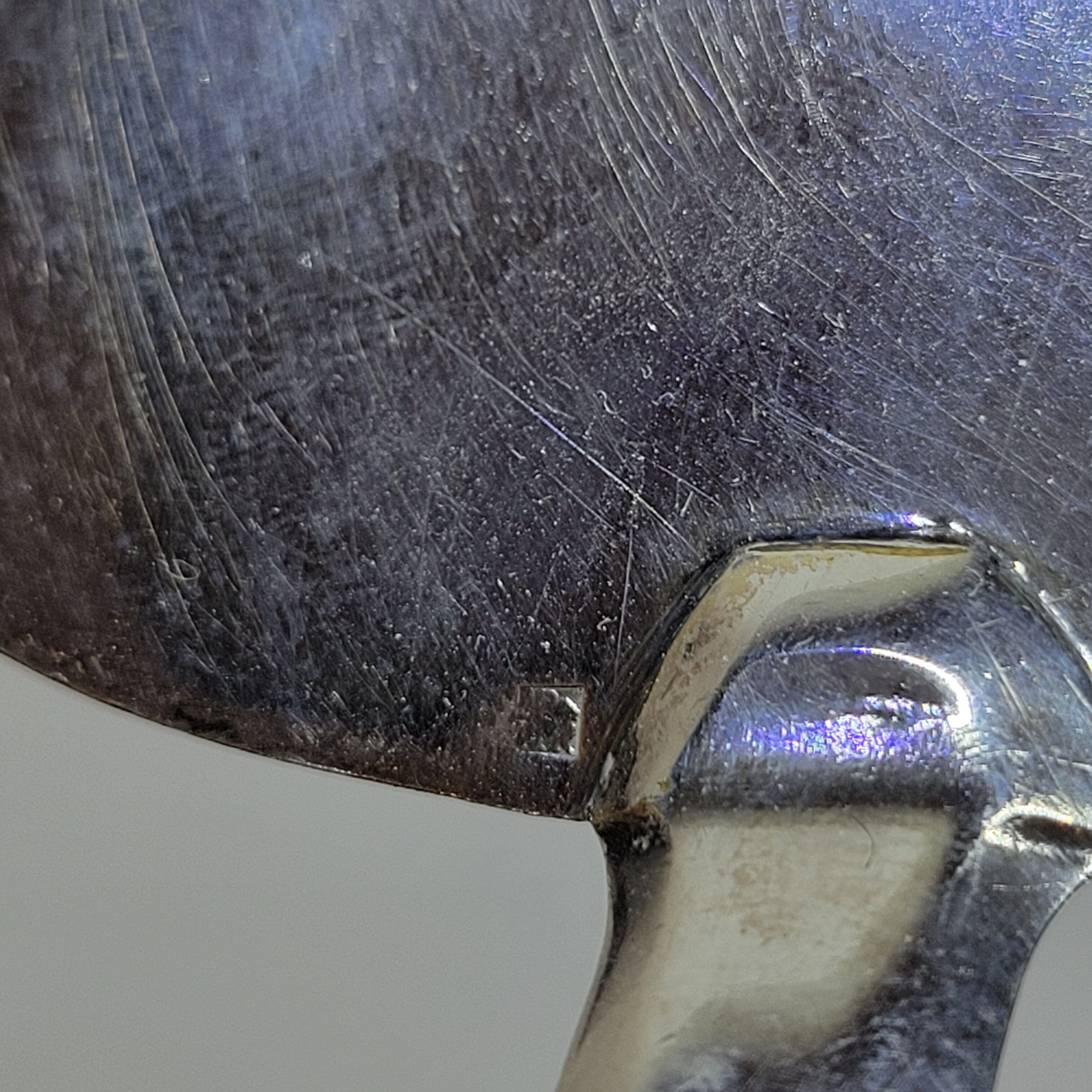 Old Silver Metal Cake Pie Server