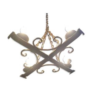 Suspension en fer forgé - feux