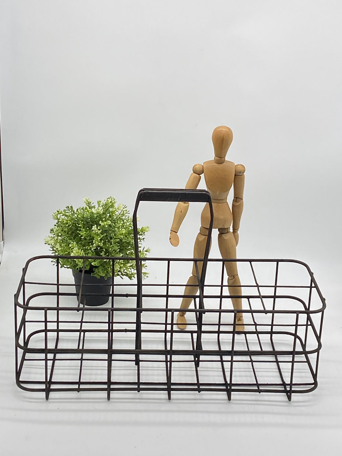 Old metal bottle rack