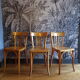 3 chaises de bistrot Baumann vintage
