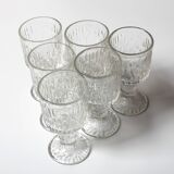 Set of 6 Ravenhead Siesta Bark Shot Glasses 6 cl / United Kingdom / 1970s