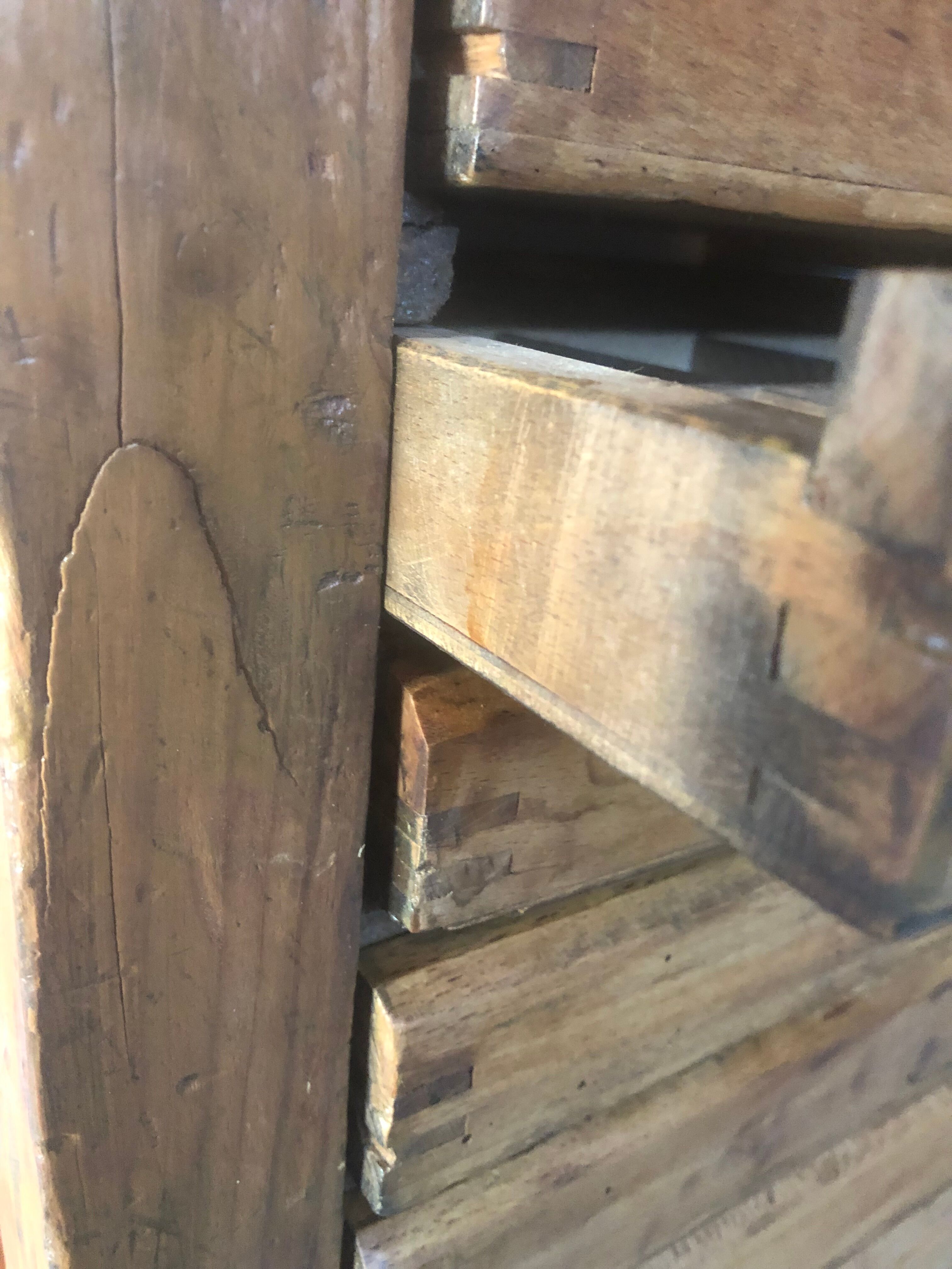 Oak craft cabinet has 13 drawers circa 40's / 50's