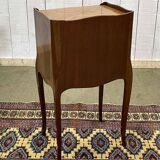 Louis XV style bedside table in rosewood and oak from the 1970s.