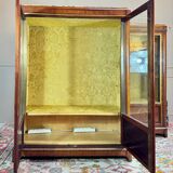 Pair of Louis XVI Style Marquetry Display Cabinets, 19th Century