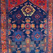 Tapis ancien persan Malayer couloir 109x525 cm
