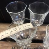 5 vintage Luminarc wine glasses, Octime model