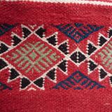 Red Berber kilim handmade carpets 200x118cm