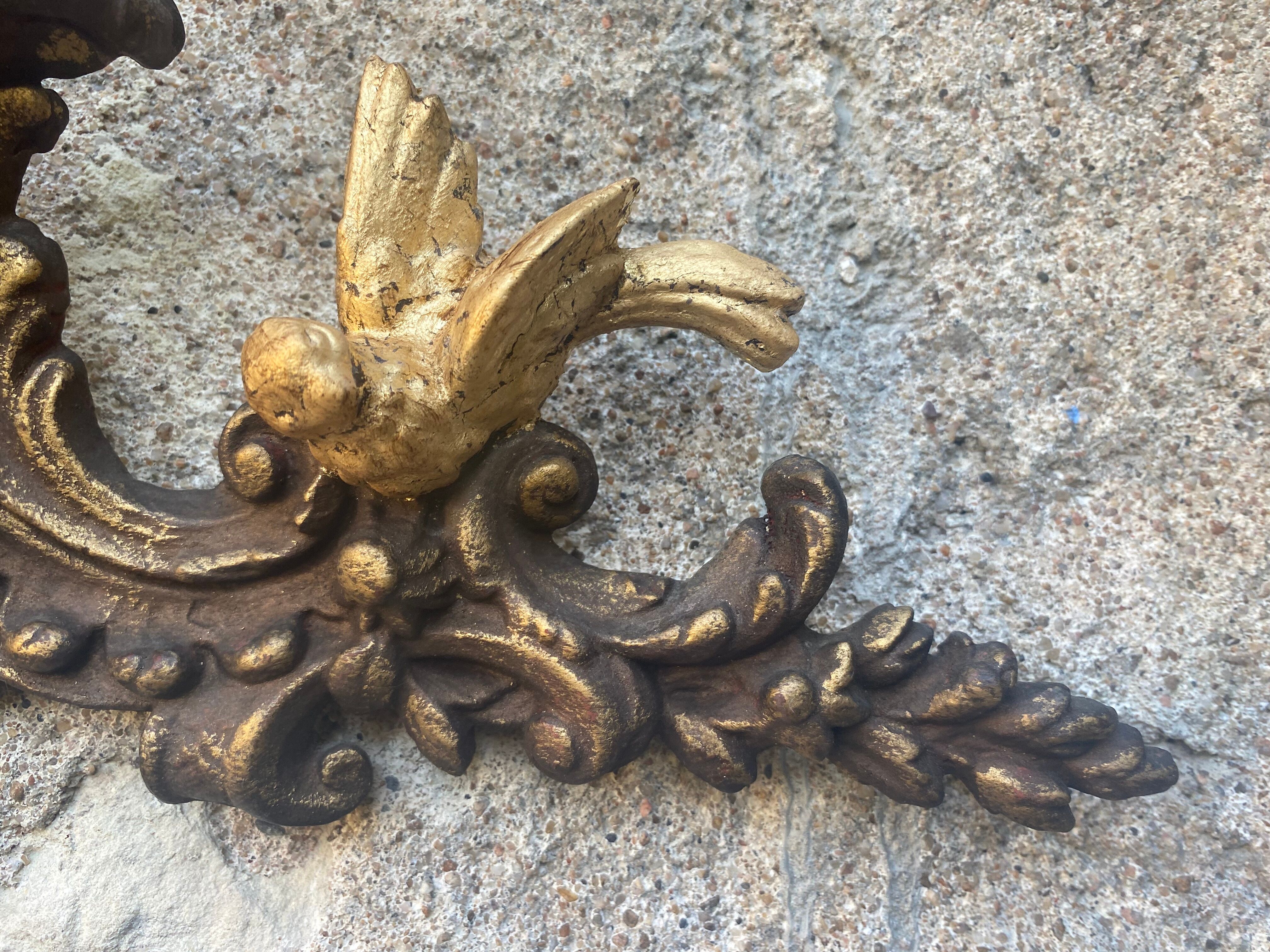 Pediment cherub musician