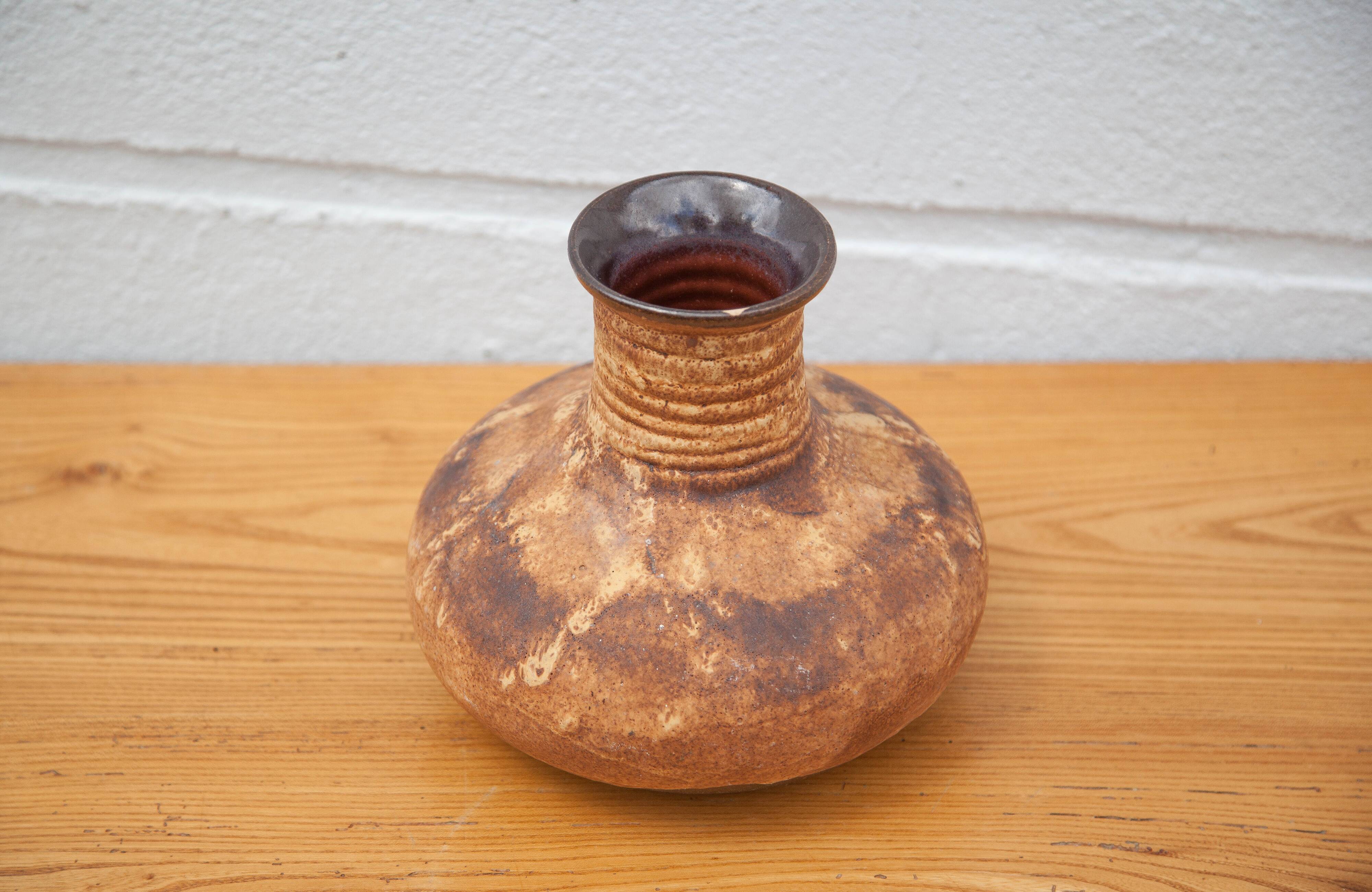 Ceramic vase, decorative vase, flower pot, Fat Lava vase, collection, 70's