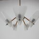 Mid-century chandelier by Drukov,  1960