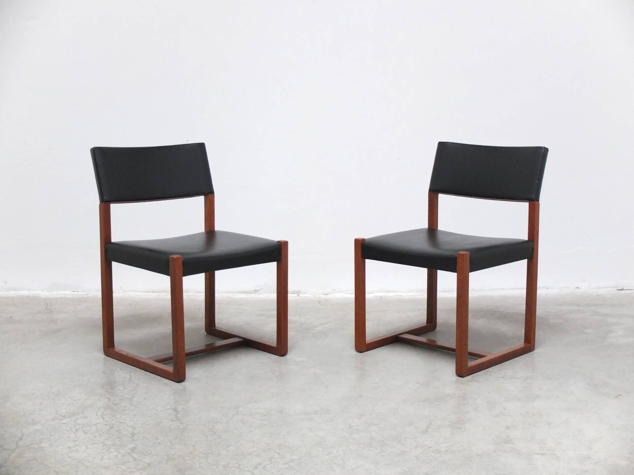 Pair of side chairs by Alfred Hendrickx for Belform, 1960s