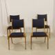 Set of 4 Scandinavian design chairs curved wood from the 60s. Ref JADOU
