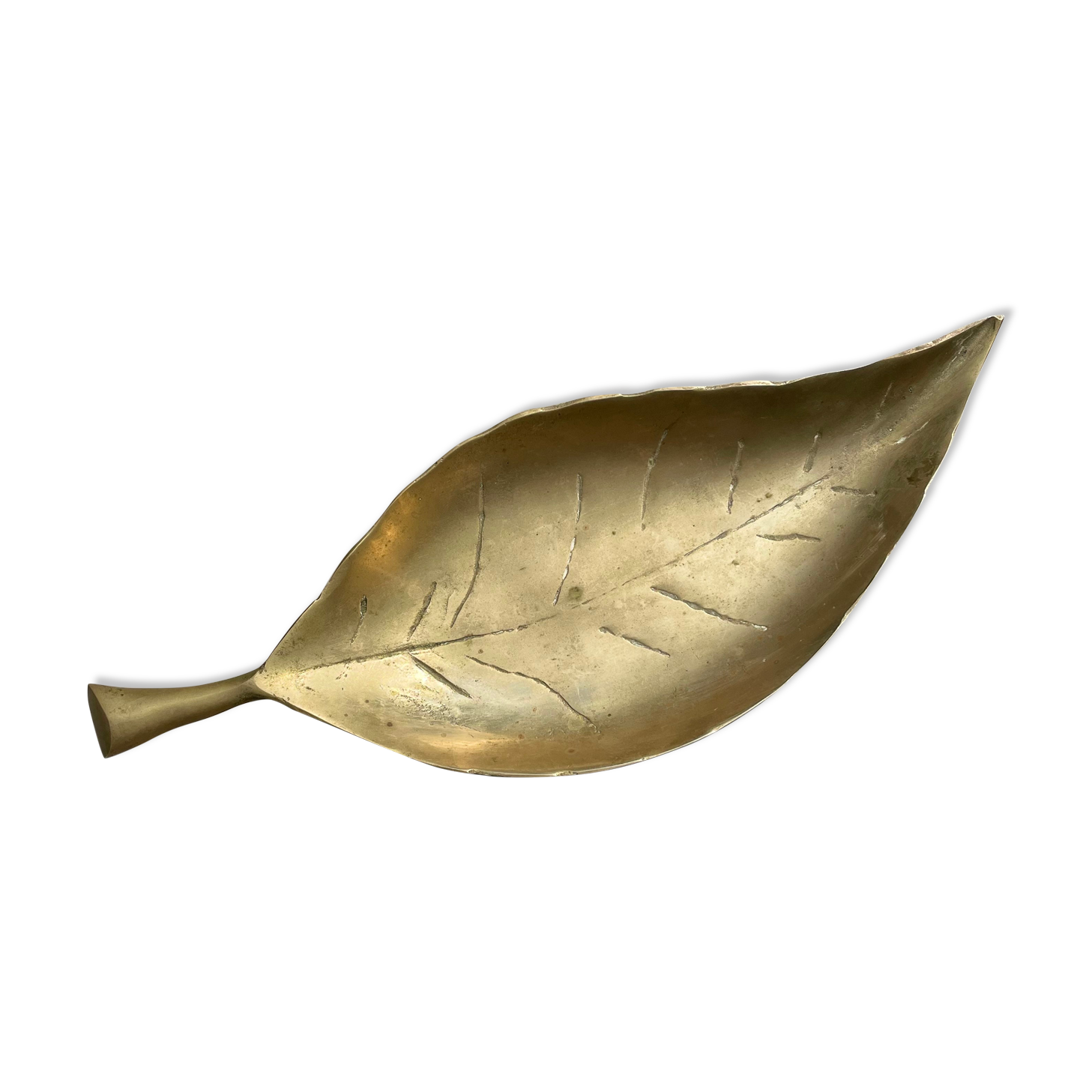 Empty pocket sheet shape brass -vintage year 60