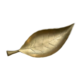 Empty pocket sheet shape brass -vintage year 60