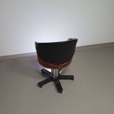 4 x '80s Italian barber chair, height adjustable