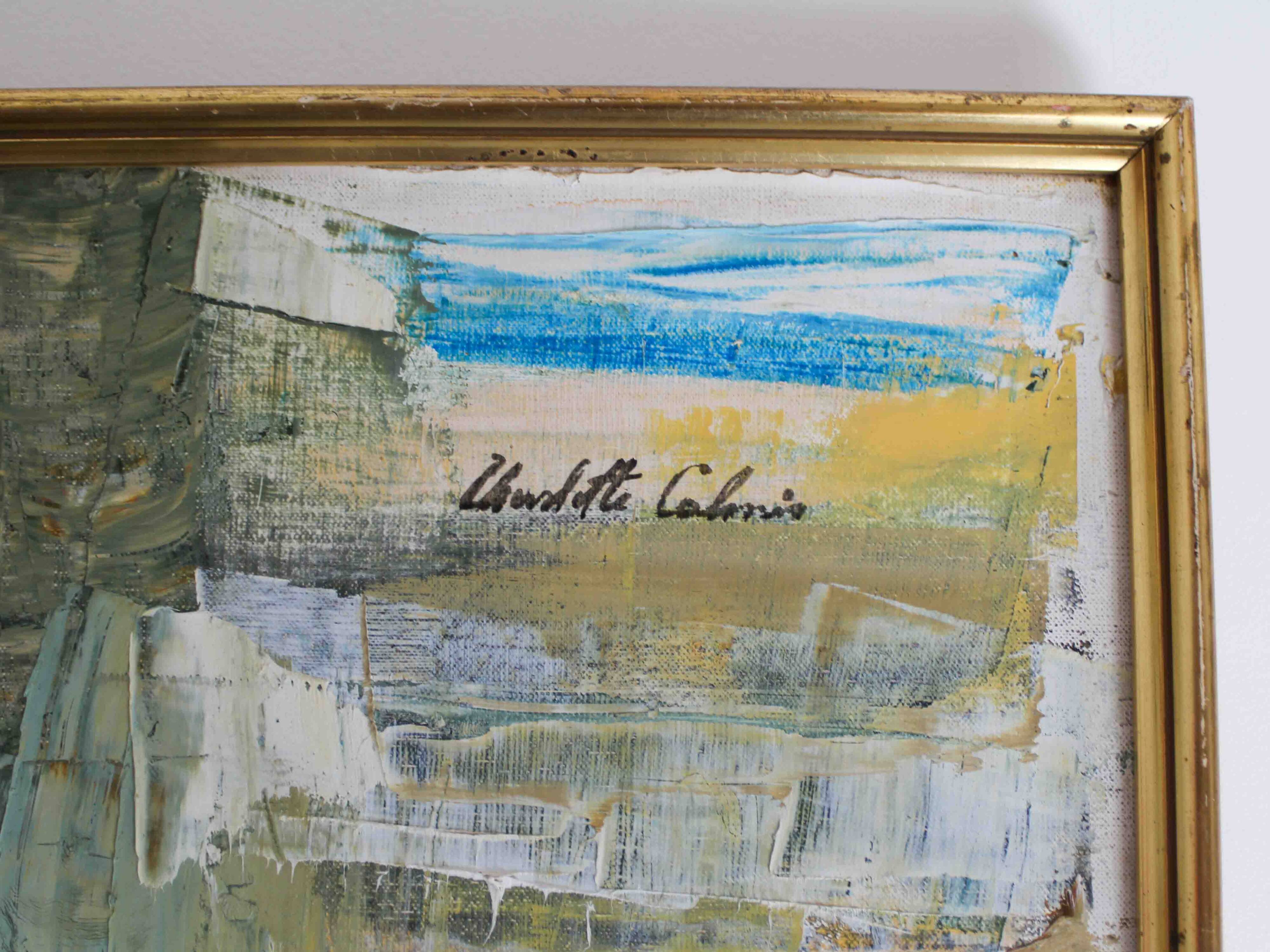 Oil on canvas - The skater - Charlotte Calmis