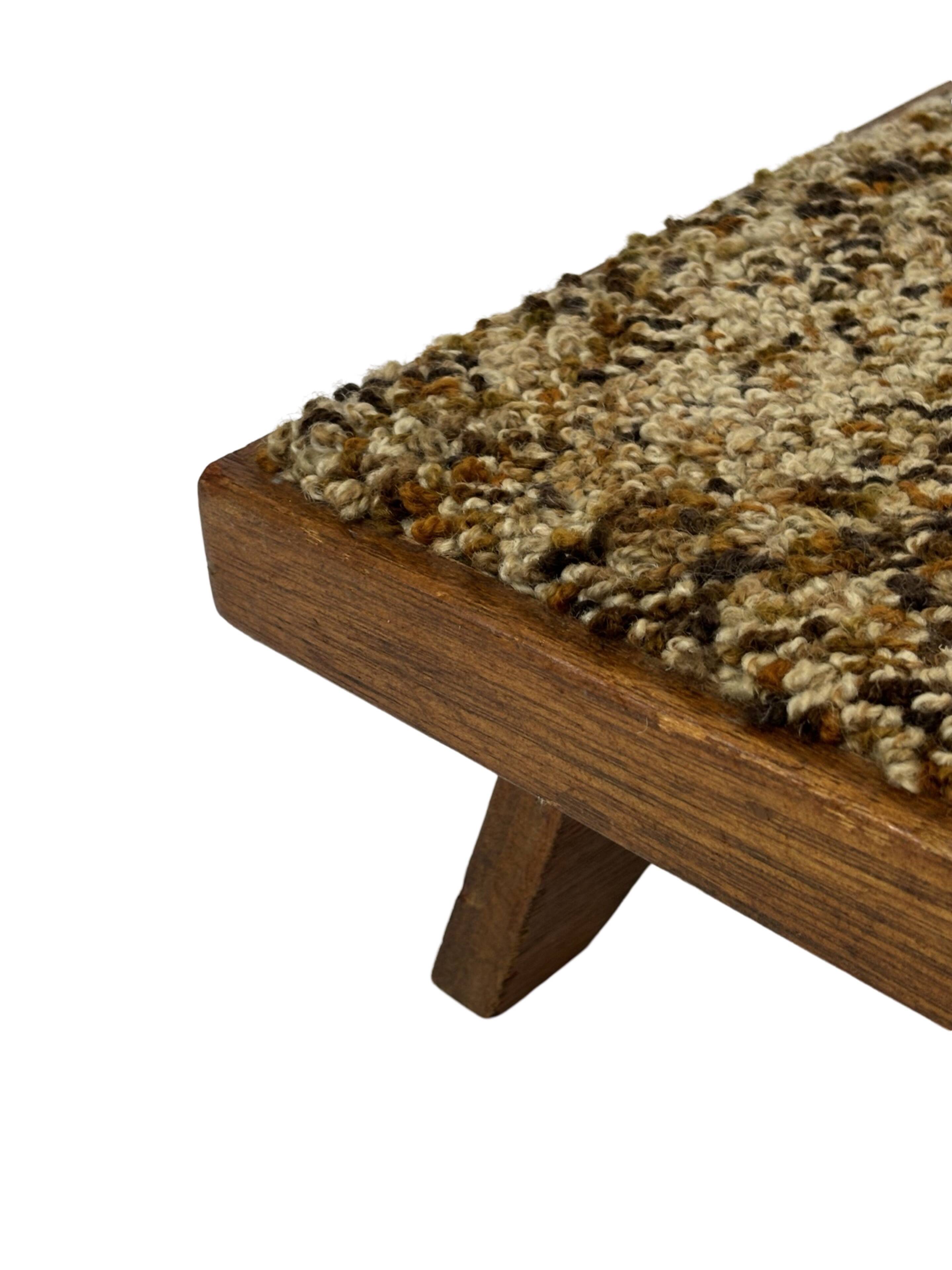 Vintage footstool 60's minimal stool low model