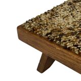 Vintage footstool 60's minimal stool low model