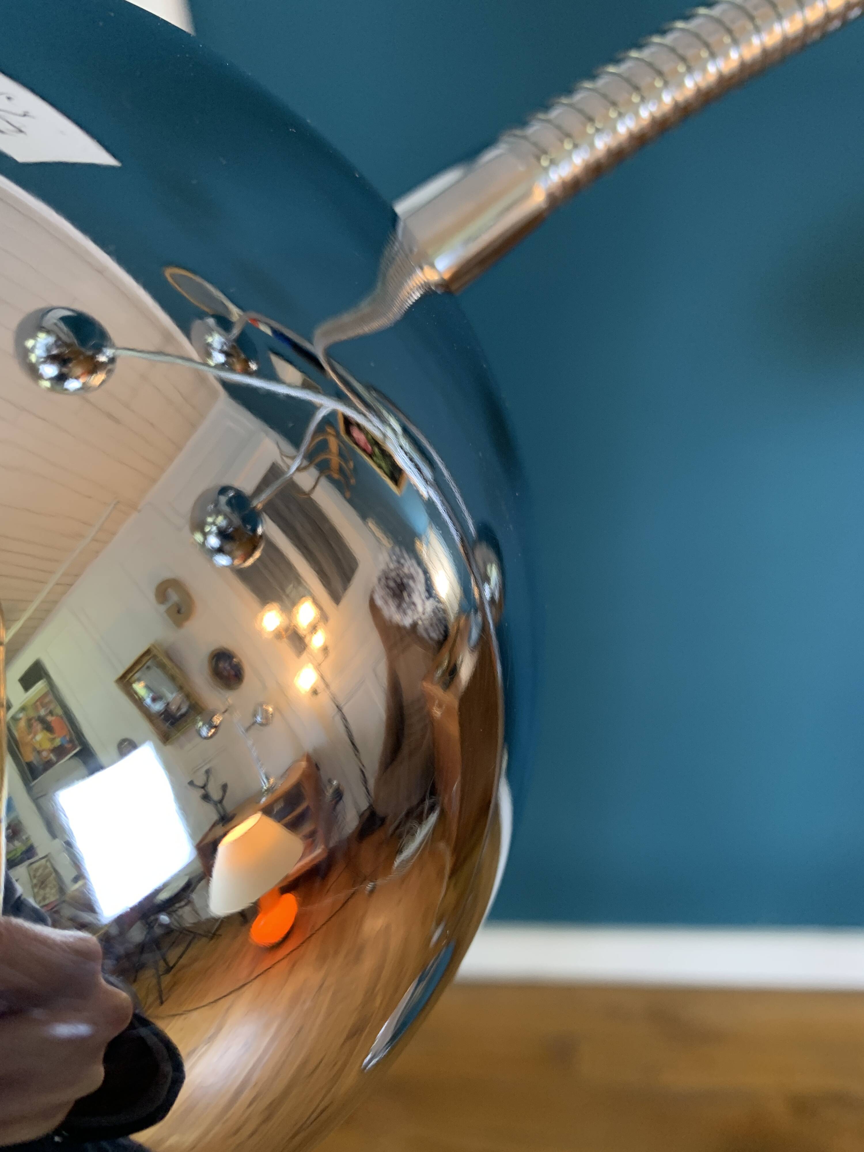 Eyeball floor lamp with 5 articulated lights