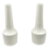 Pair of vintage white ceramic bud vases