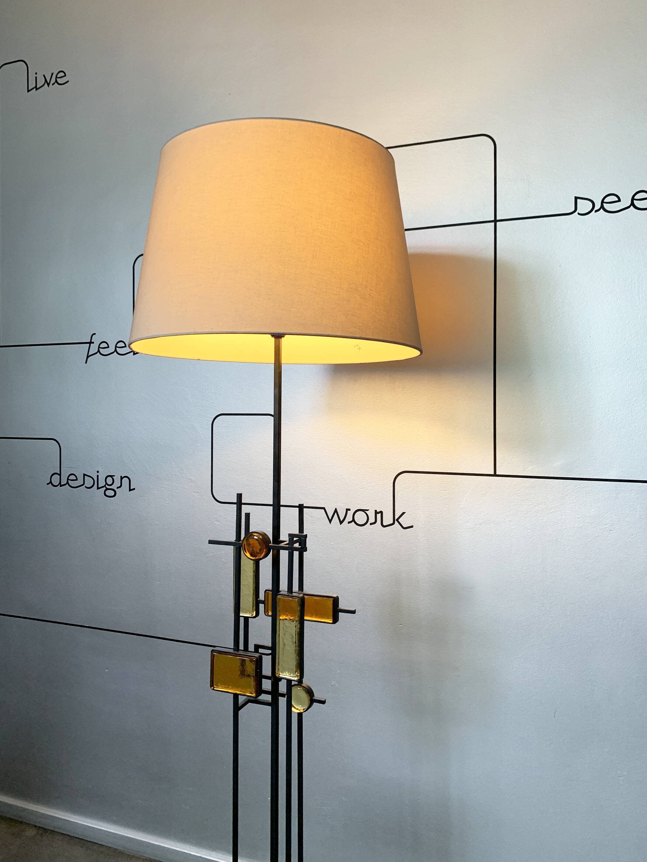 Scandinavian Svend Aage Holm Sorensen Floor Lamp, Denmark 1960s