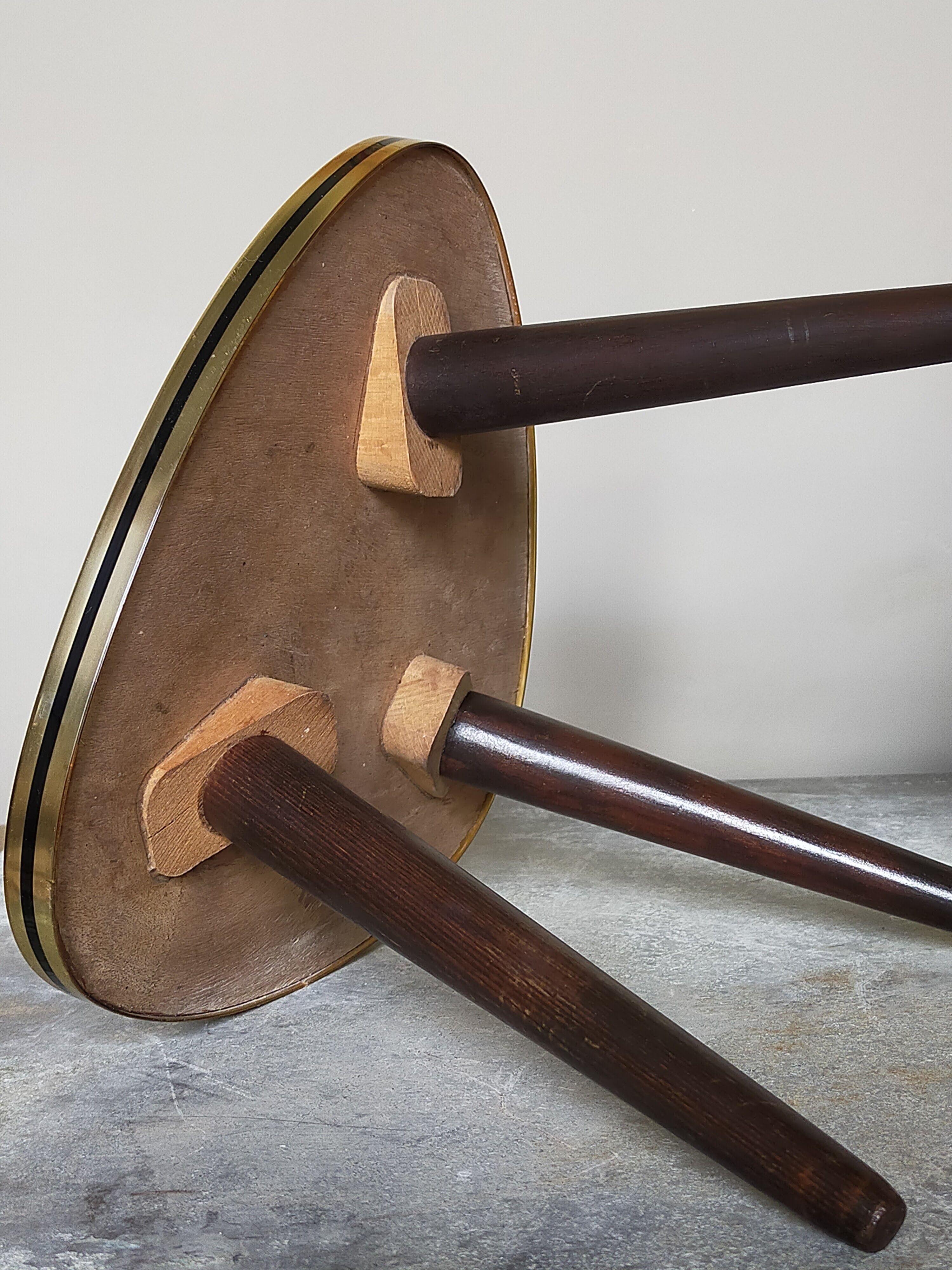 Pair of mini-seeded tripods 50s plant holder