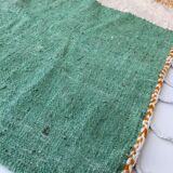 Moroccan Berber Kilim carpet ecru with colorful flats 284x184cm