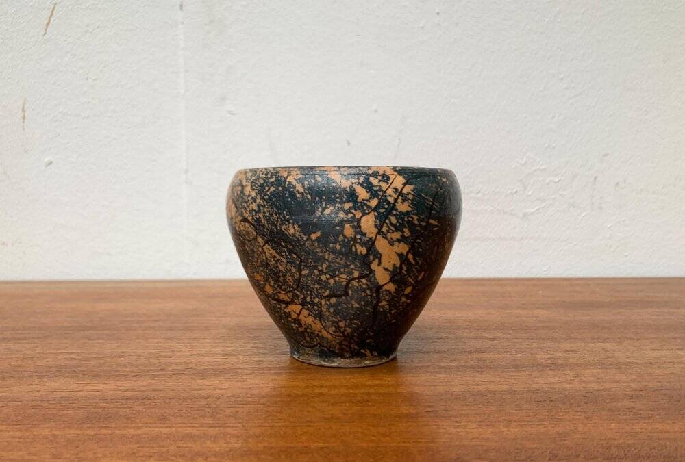 Brutalist Ceramic Bowl from Mid-Century German Study by Gerhard Liebenthron, 1960s