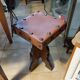 Leather tabouret
