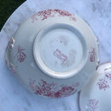 Soupiere iron earth model fontanges sarreguemines