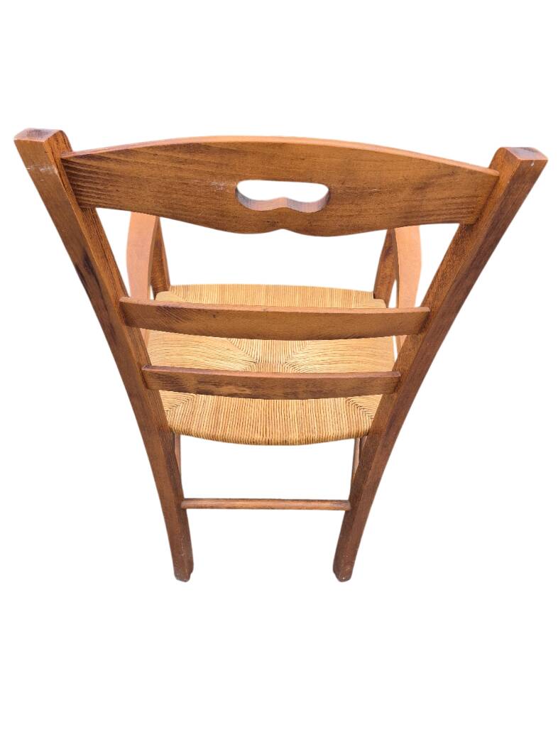 6 chaises + un fauteuil de campagne