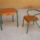 Desk and children's chair by Jacques Hitier for Mullca editions